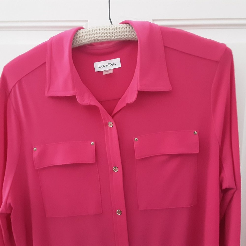 CALVIN KLEIN Hot Pink Shirt/dress